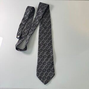 WILKE RODRIGUEZ Geometric Pattern Silk Mens Necktie Made in USA